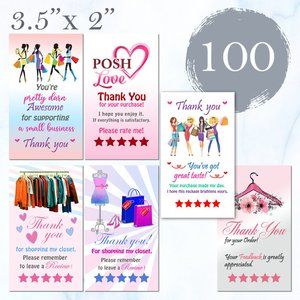 100 Assorted Thak you Cards